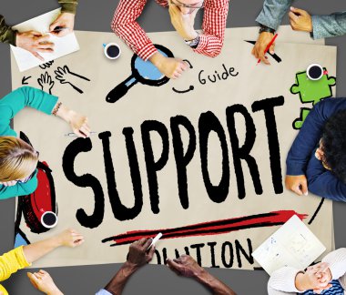 destek çözümü tavsiye yardım kalitesi bakım takım kavramı