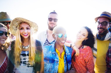 Dostluk gevşeme yaz plaj