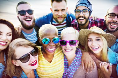 Arkadaşlar sendika yaz konsepti