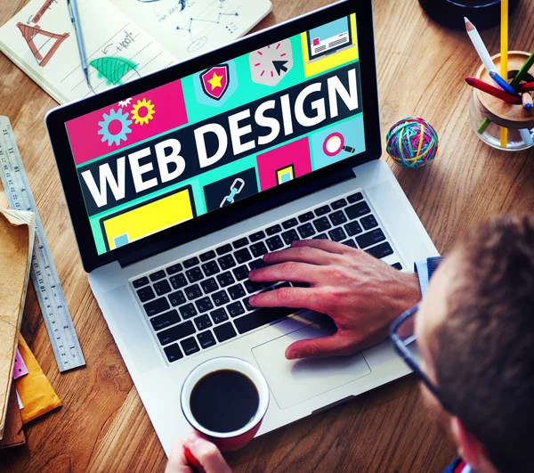 Concepto de ideas de diseño web — Foto de Stock