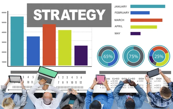 Strategie marketingové koncepce — Stock fotografie