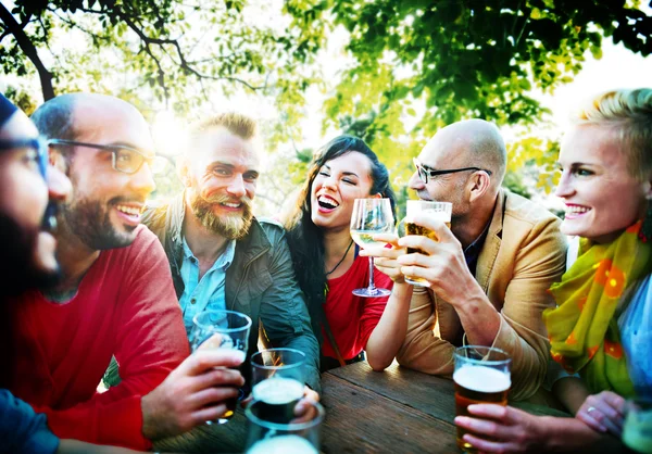 Friends Hanging Out Drinking Concept — Stock Photo, Image