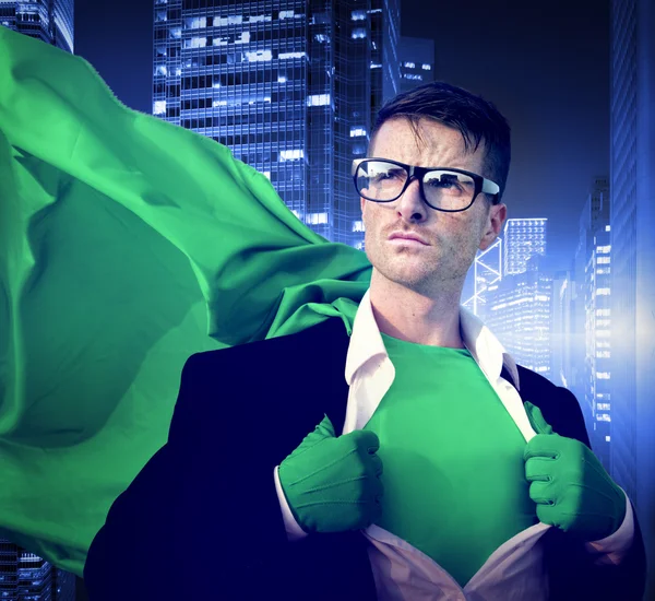 Strong Superhero Leadership  Concept — Stock Photo, Image