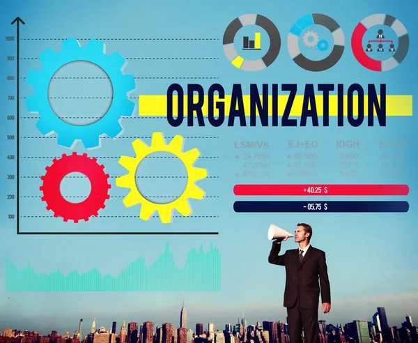 Organizasyon iş yönetimi kavramı — Stok fotoğraf