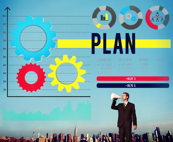 Plan Planning Guidelines Solution Concept — Stock Photo, Image