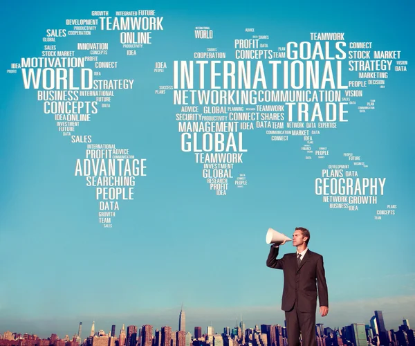 Globalización Internacional Concepto Internacional —  Fotos de Stock