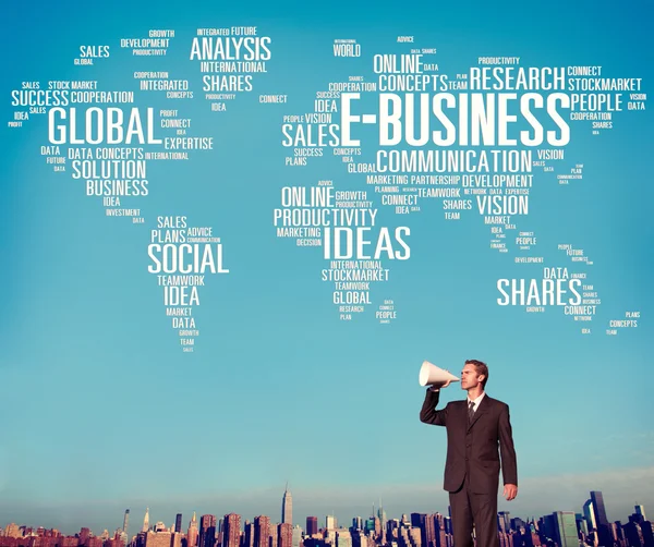 E-Business Ideas Analysis Concept — Stock Photo, Image