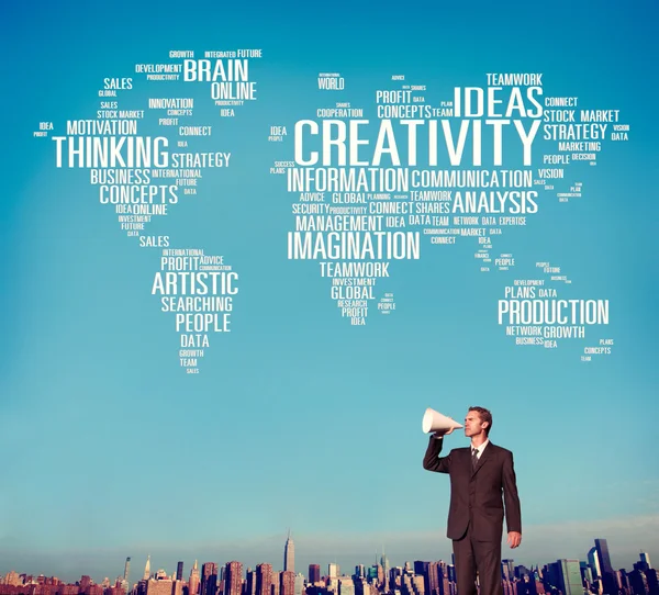 Man and Creativity Concept — Stock Photo, Image