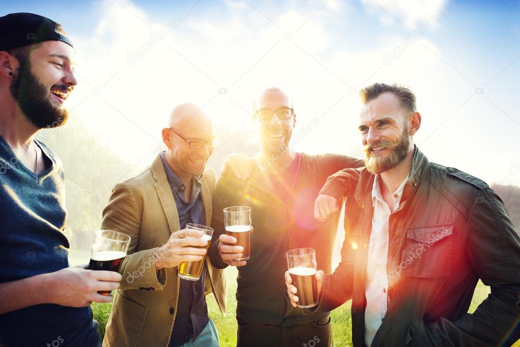 Friends Hanging Out Drinking Concept