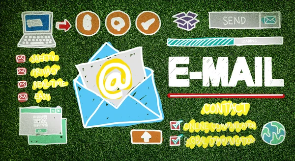 E-posta çevrimiçi mesajlaşma kavramı — Stok fotoğraf