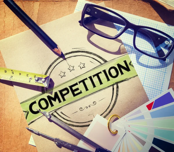 Competition Concept and workplace — Stock Photo, Image