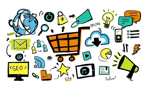 Concepto de Marketing Online — Foto de Stock