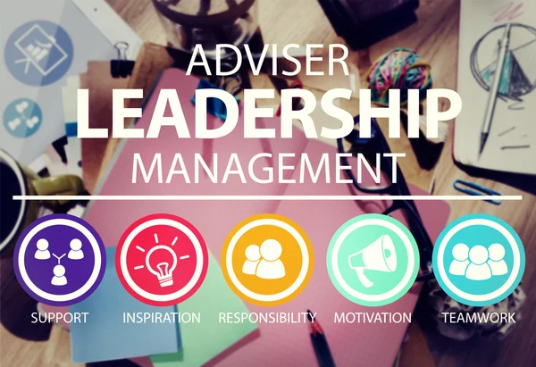 Danışman liderlik yönetimi kavramı — Stok fotoğraf