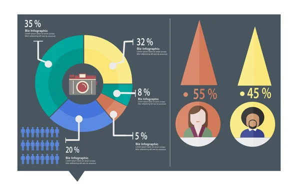 Elemzés grafikon Diagram koncepció — Stock Fotó