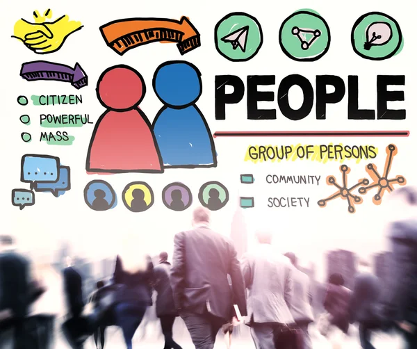Concepto de grupo de personas —  Fotos de Stock