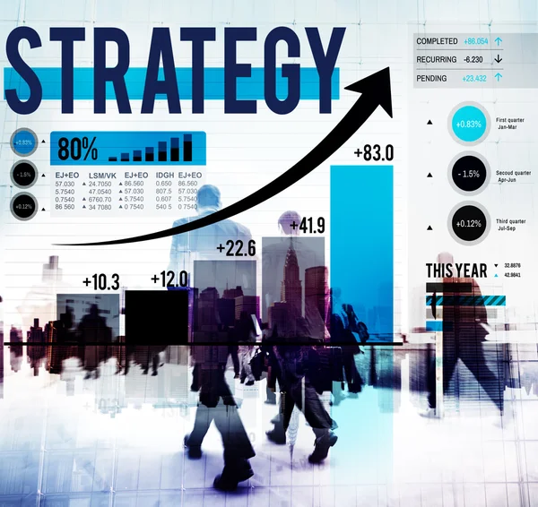 Estratégia e Conceito do Plano — Fotografia de Stock