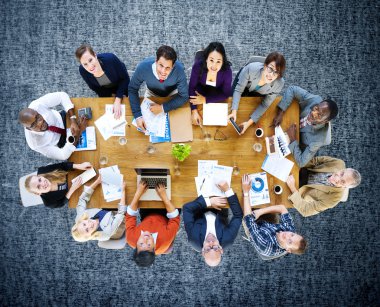 İş kişi konferans toplantı kavramı