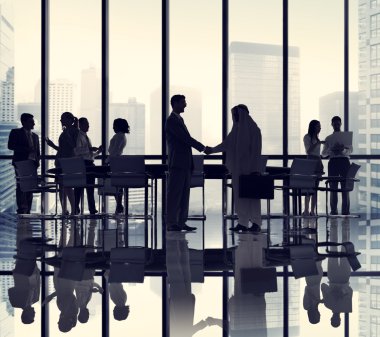 İş Adamlarının Silüetleri