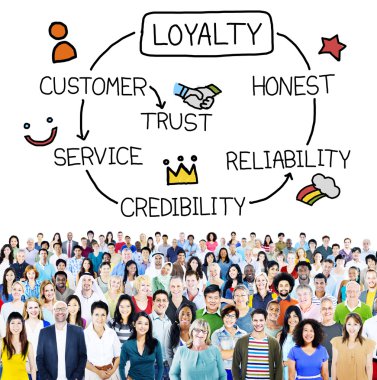 Business People and Customer Service Concept clipart