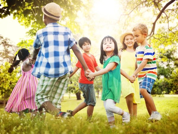 Niños Amistad, Concepto de Felicidad — Foto de Stock