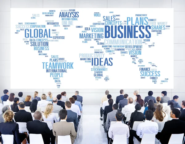 Business Global World Plans Concept — Stock Photo, Image