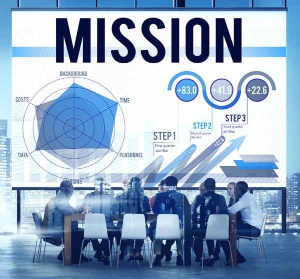 Concepto de estrategia de misión —  Fotos de Stock