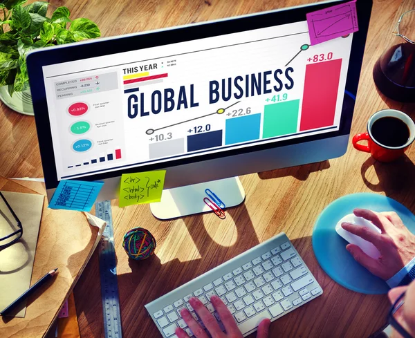 Global Business Data-analyse — Stockfoto