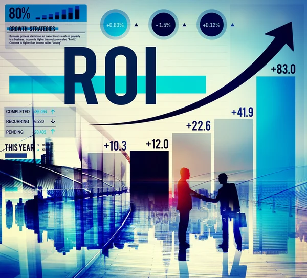 투자 수익 개념에 반환 — 스톡 사진