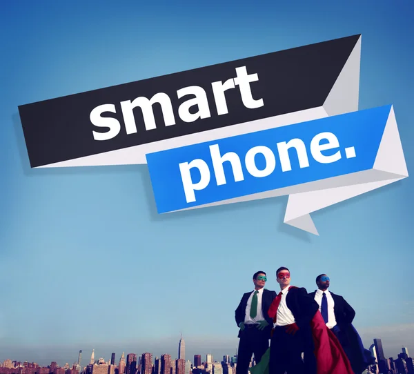 Smart phone Coopérer Concept — Photo