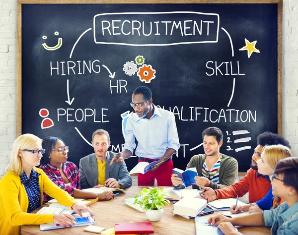 Recruitment Hiring Skill Qualification Job Concept — Stock Photo, Image