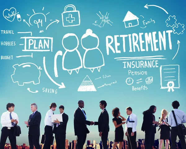 Öregségi nyugdíj-biztosítási koncepciót — Stock Fotó