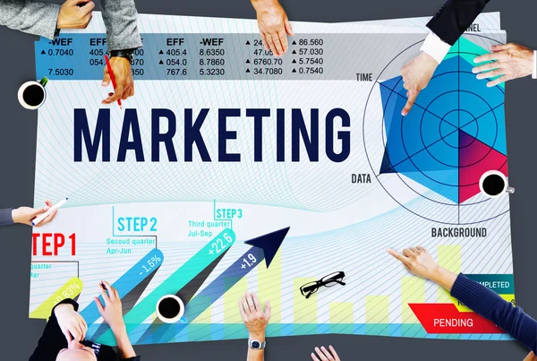 Concepto de estrategia de planificación de marketing — Foto de Stock