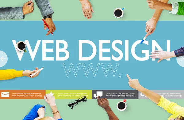 Concetto di Web Design Www — Foto Stock