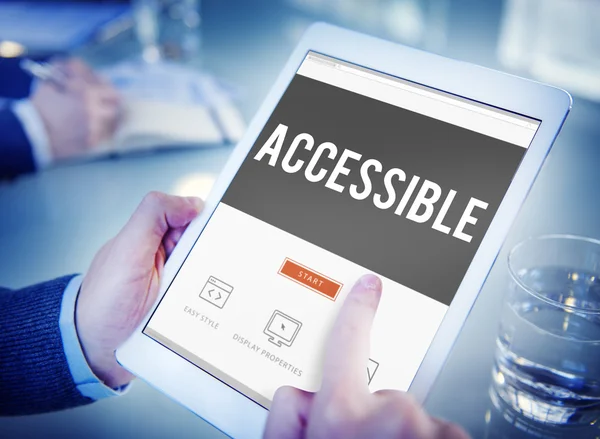 Accessible and Available Business Concept — Stock Photo, Image