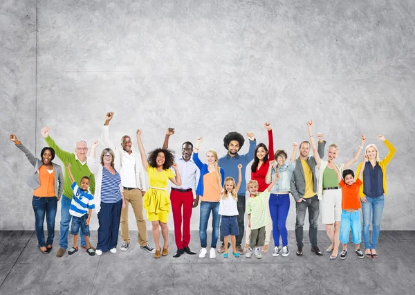 Diversiteit mensen en eenheid variatie Concept — Stockfoto