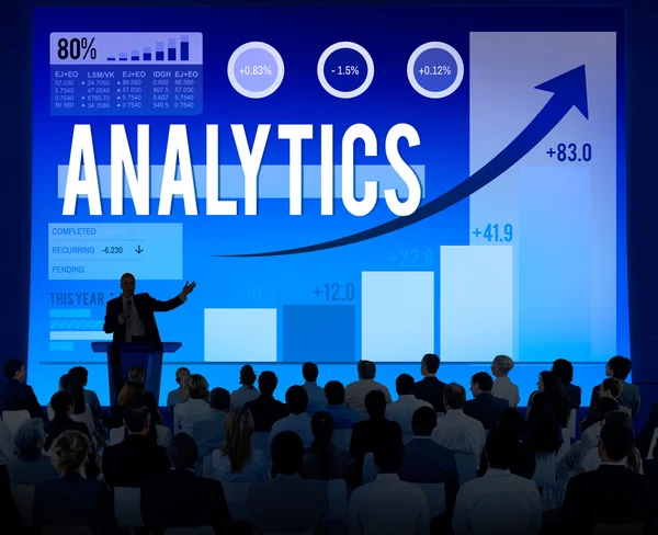 Análise analítica Estatísticas de Dados Conceito — Fotografia de Stock