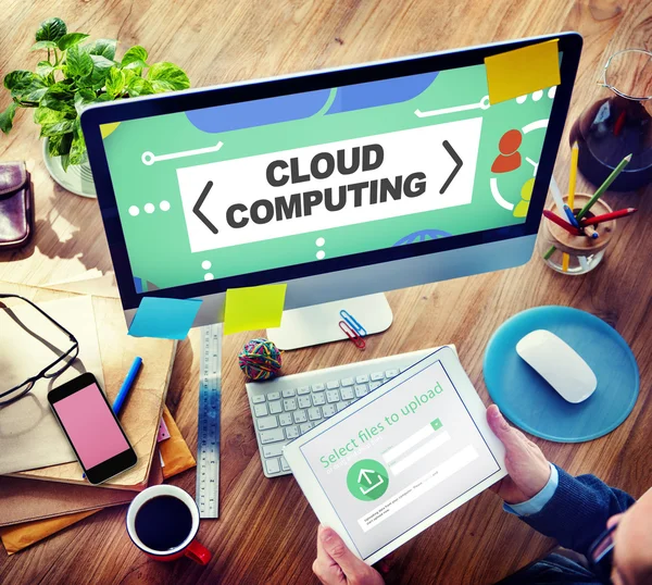 Cloud Computing Network Storage Concept — Stock Photo, Image
