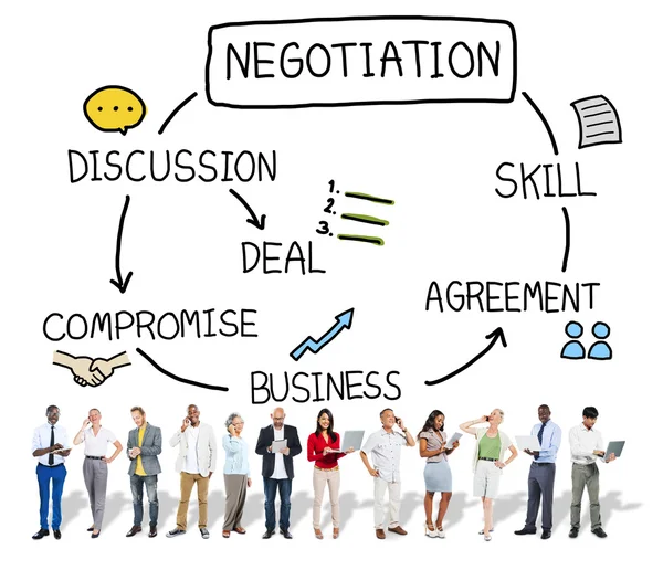 Cooperation Discussion Collaboration Concept — Stock Photo, Image