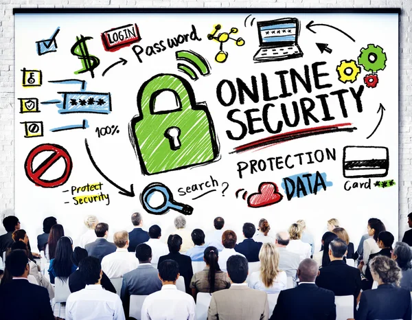 Concetto di protezione della sicurezza online — Foto Stock