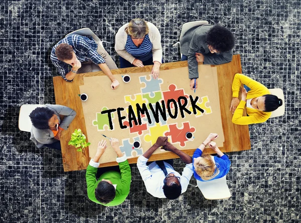 사업가들 과 팀워크 개념 — 스톡 사진