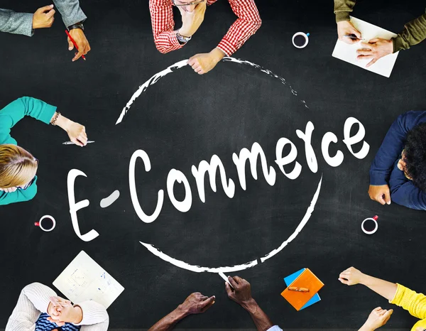 Koncepcja marketingu cyfrowego E-commerce — Zdjęcie stockowe