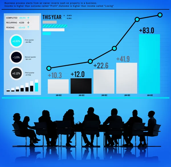 Business mensen discussie en werken in Office — Stockfoto