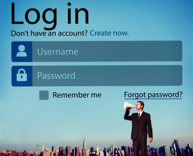 Parola kimlik Internet kavramı içinde oturum