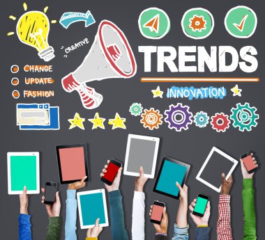 Trendleri moda güncelleştirme Cocept
