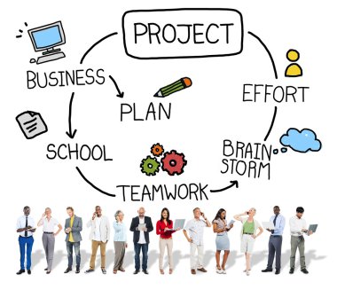 iş takım ayakta birlikte