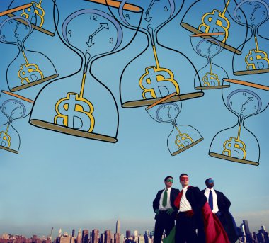 Zaman para kum saati yatırım kavramı