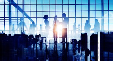 İş Adamlarının Silüetleri