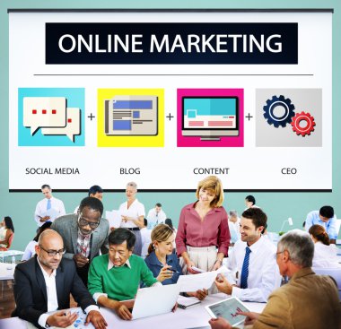 Ofiste çalışan iş adamları