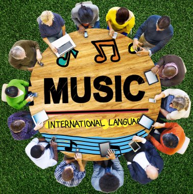 Müzik, eğlence medya kavramı