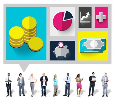 iş takım ayakta birlikte